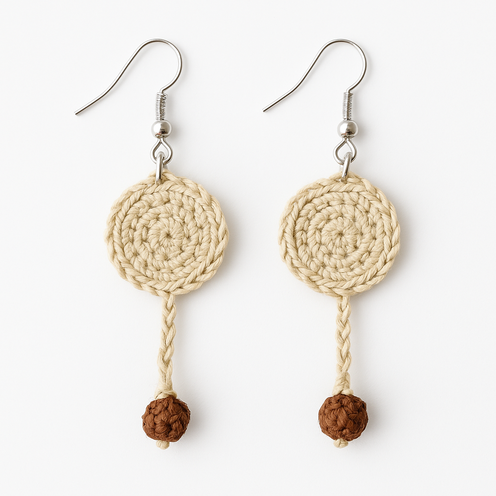 Handwoven Karaguata Earrings – Indigenous Guaraní Craft from Paraguay